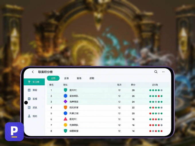 pg游戏 APP，随时掌握比赛进程